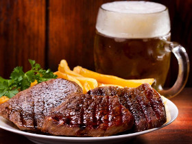 Great Steak with a Good Beer in North Dakota