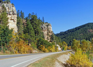 Spearfish Canyon Scenic Byway in SD