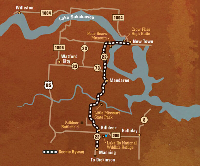 Killdeer Mountain Four Bears Scenic Byway