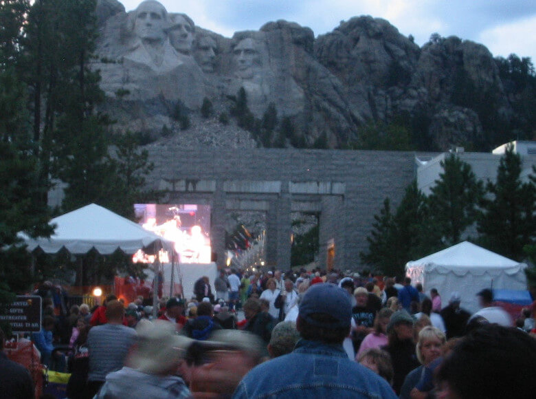 4th of July Crowd at Mount Rushmore