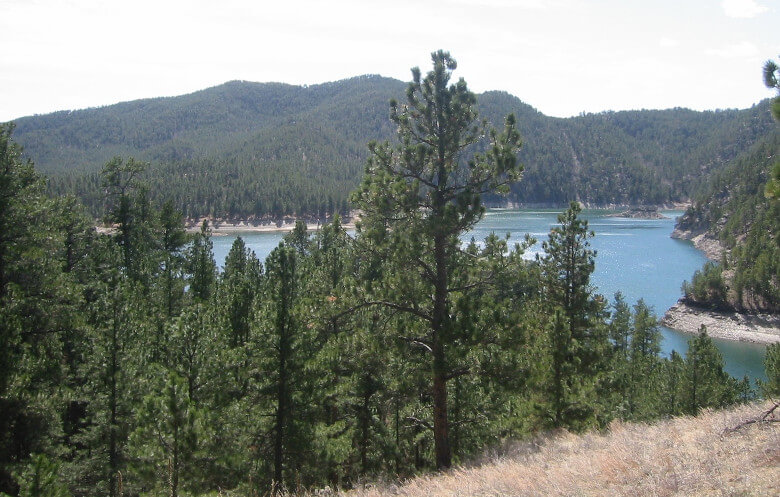 Black Hills Trail View of Sheridan Lake